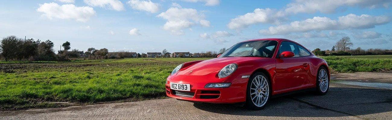 Guards Red Porsche 997 C4S