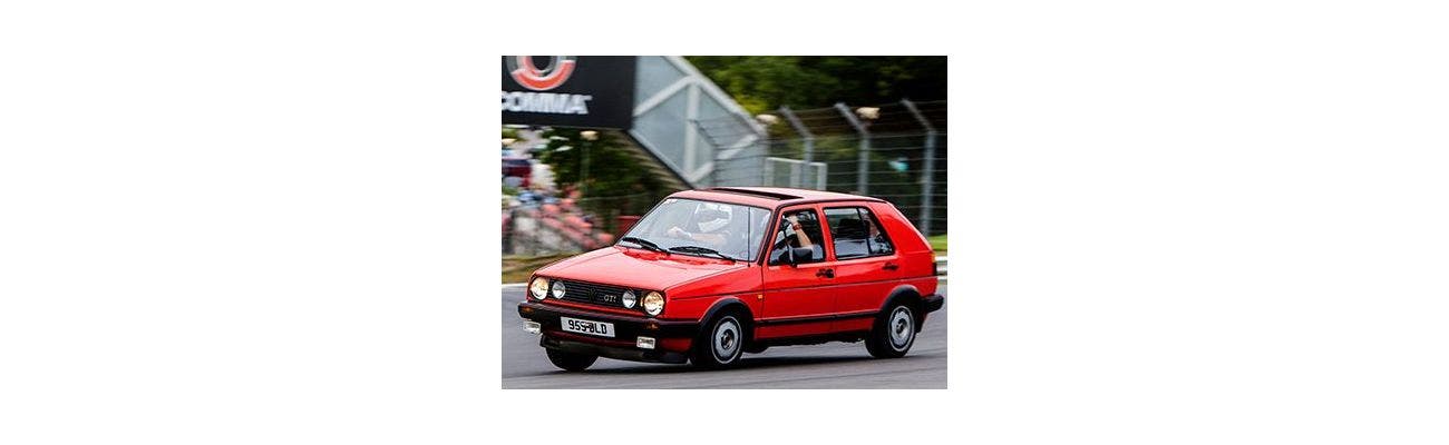 Damaged Mk2 Golf race car