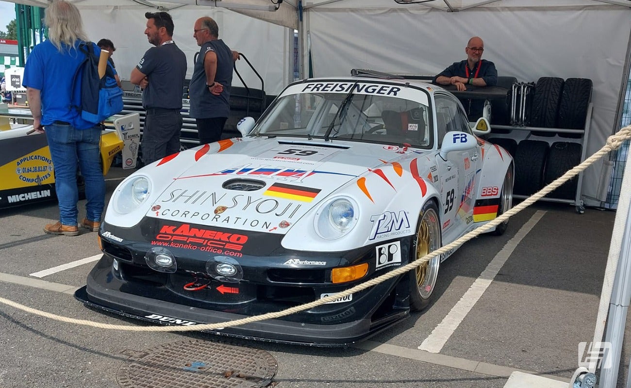 Porsche 993 GT2 in the paddock at Le Mans Classic 2023