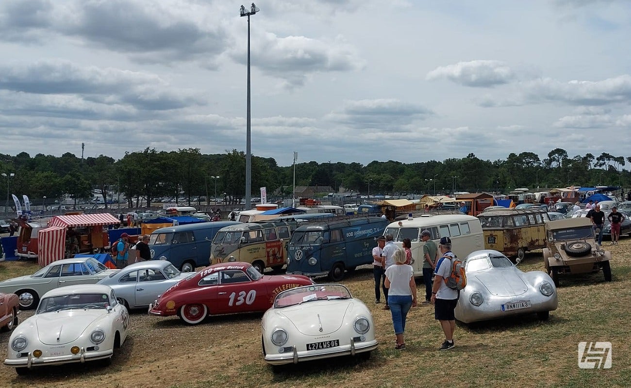 Le Mans Classic 2023 Porsche VW display