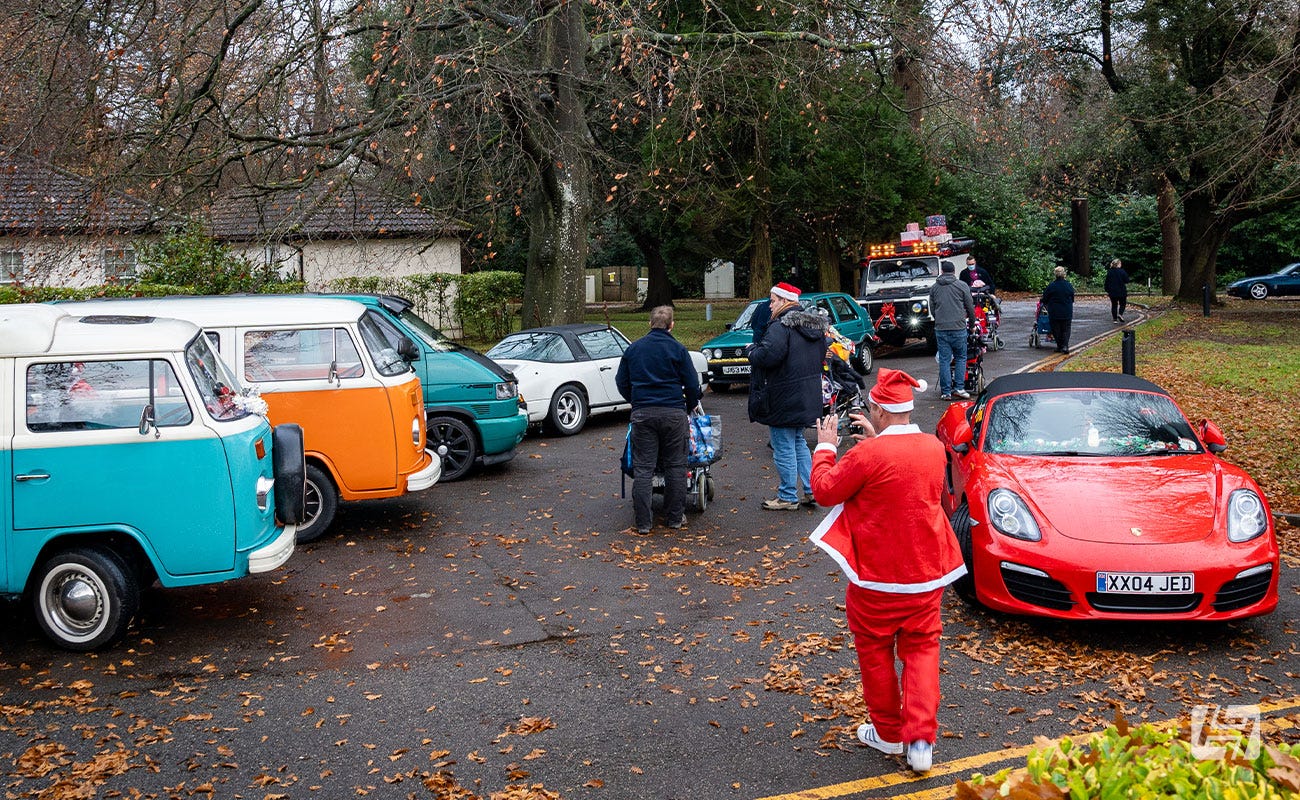 Scenes at the Santa Cruise at Tadworth Court