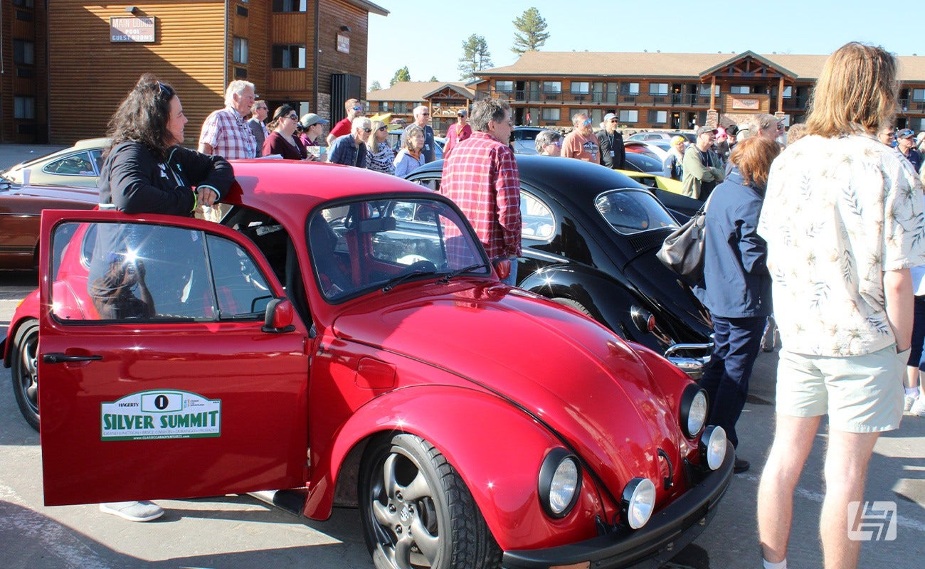 German look VW Beetle at the 2023 Silver Summit Rally