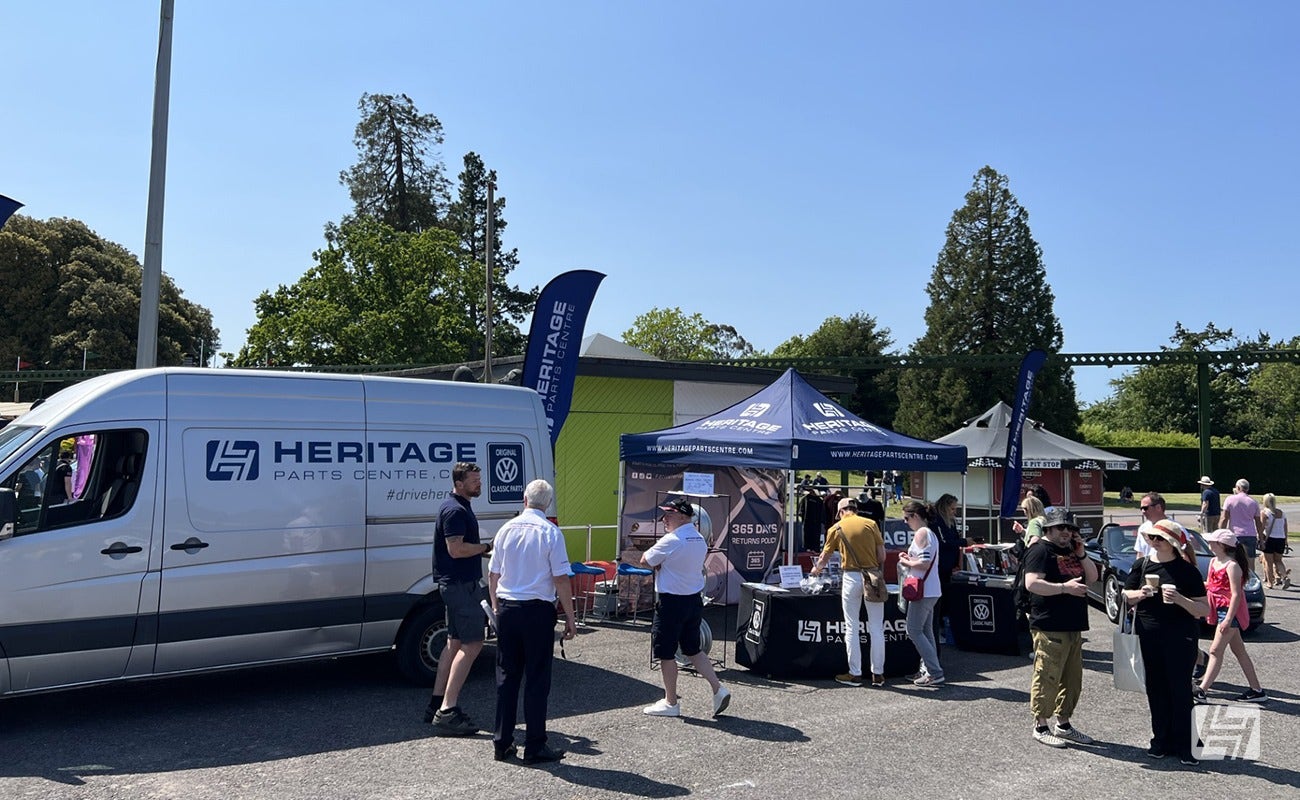 Heritage Parts Centre stand at Simply Porsche