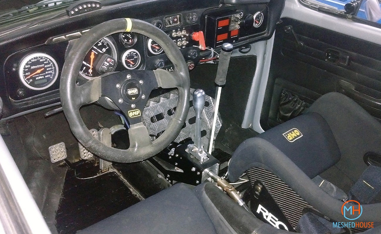 1302 Rally car interior