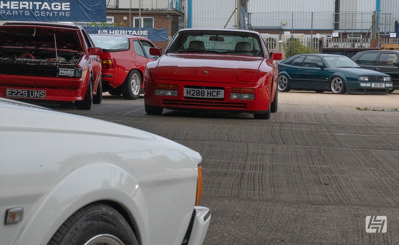 VW Scirocco, VW Corrado and Porsche 944 at Heretics VW and Porsche enthusiast event August 2024