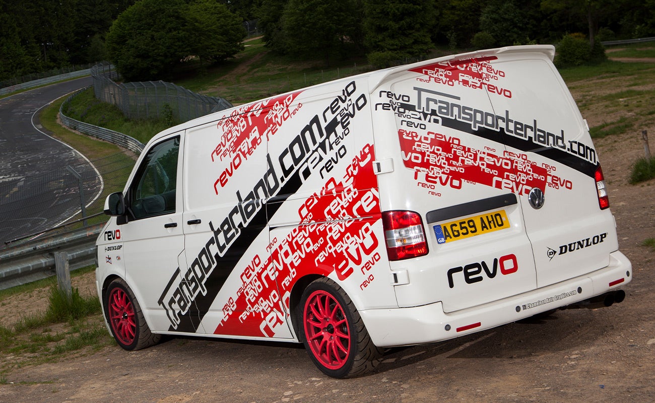 Revo sponsored VW T5 at the Nurburgring