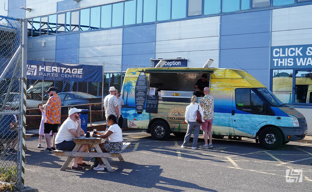 Chuckaburger at at Heretics at Heritage Parts Centre in June 2024