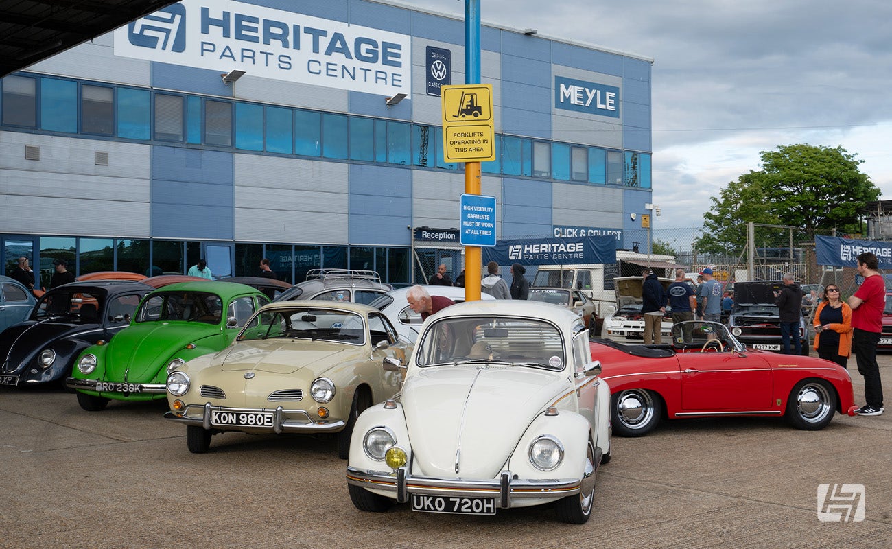 Heretics VW and Porsche enthusiast meeting at Heritage Parts Centre