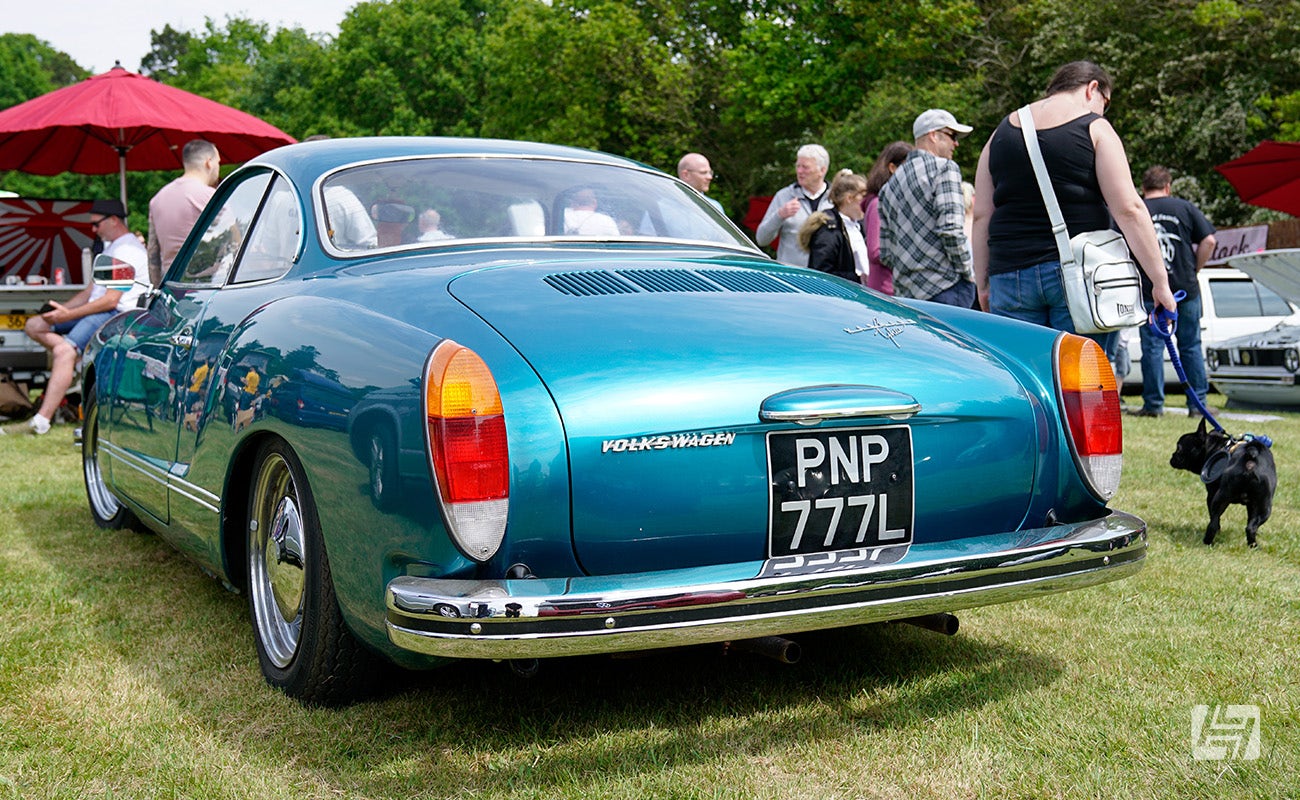 Rear of Karmann Ghia Coupe with Europa Bumpers