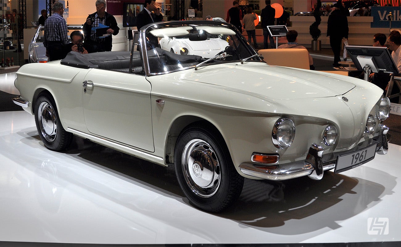 White Karmann Ghia Razor Edge Cabriolet