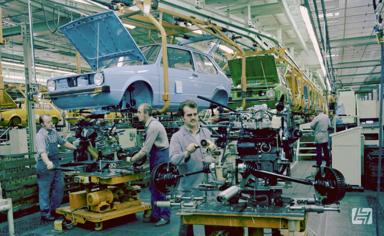 Archive photo of VW Golf production in Wolfsburg