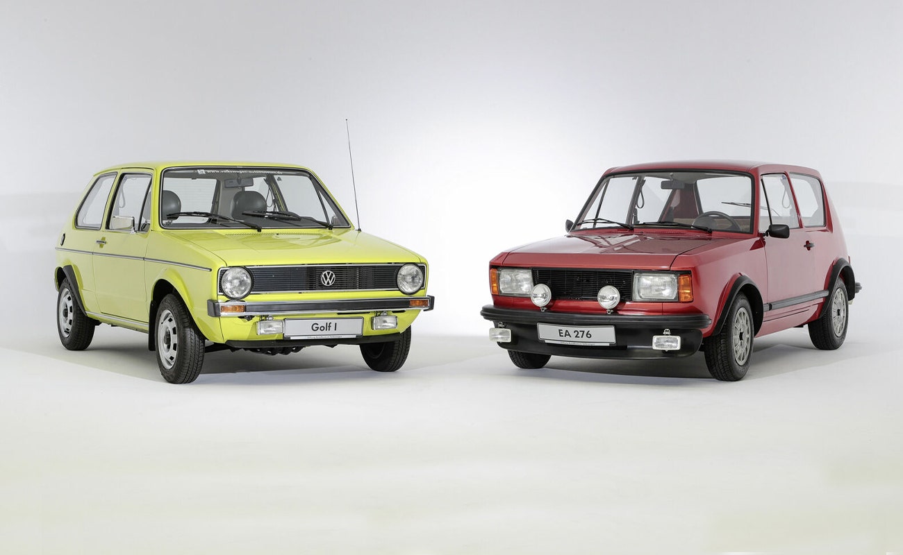 VW Golf Mk1 and EA276 prototype