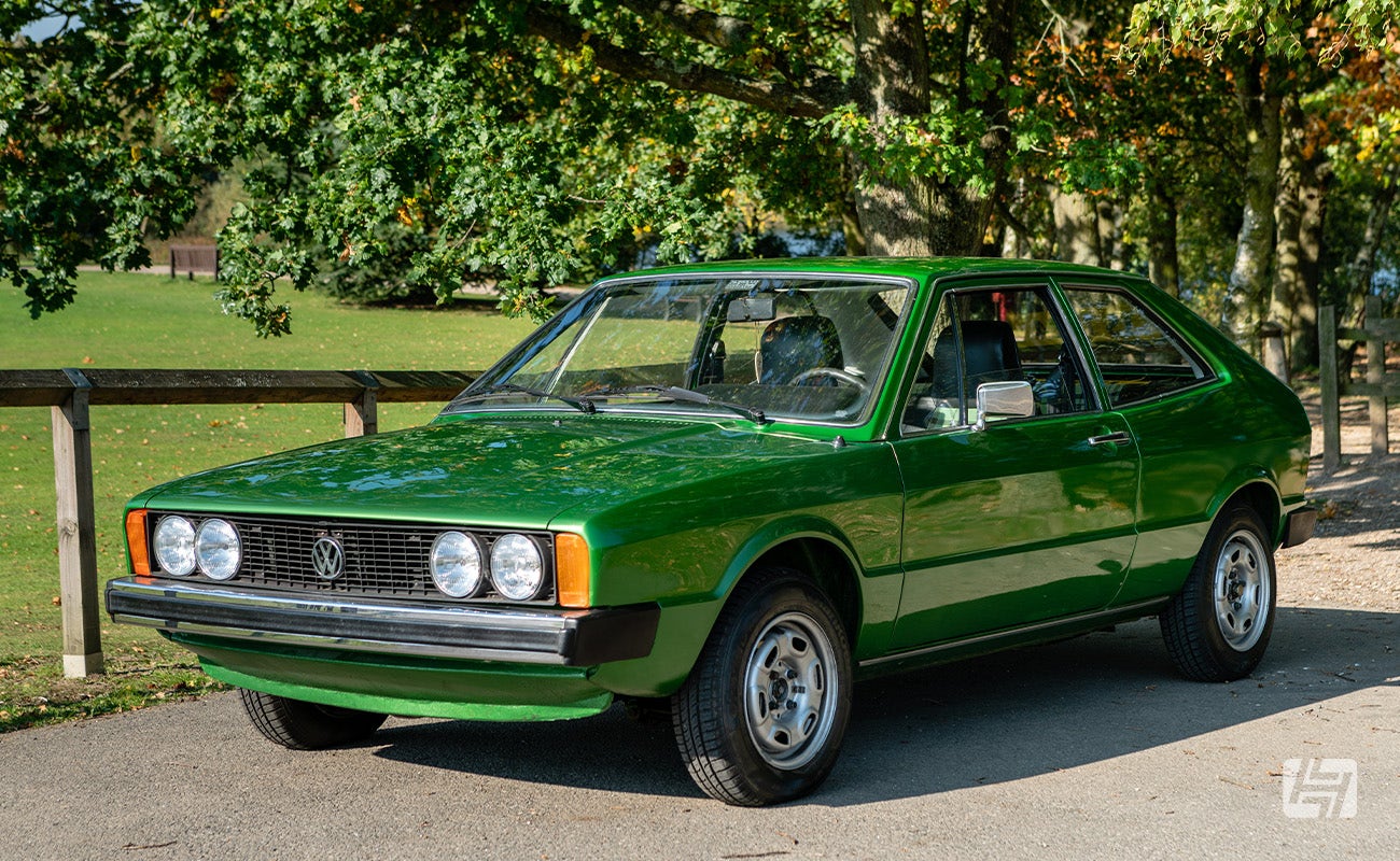 Green 1975 VW Scirocco Mk1 front