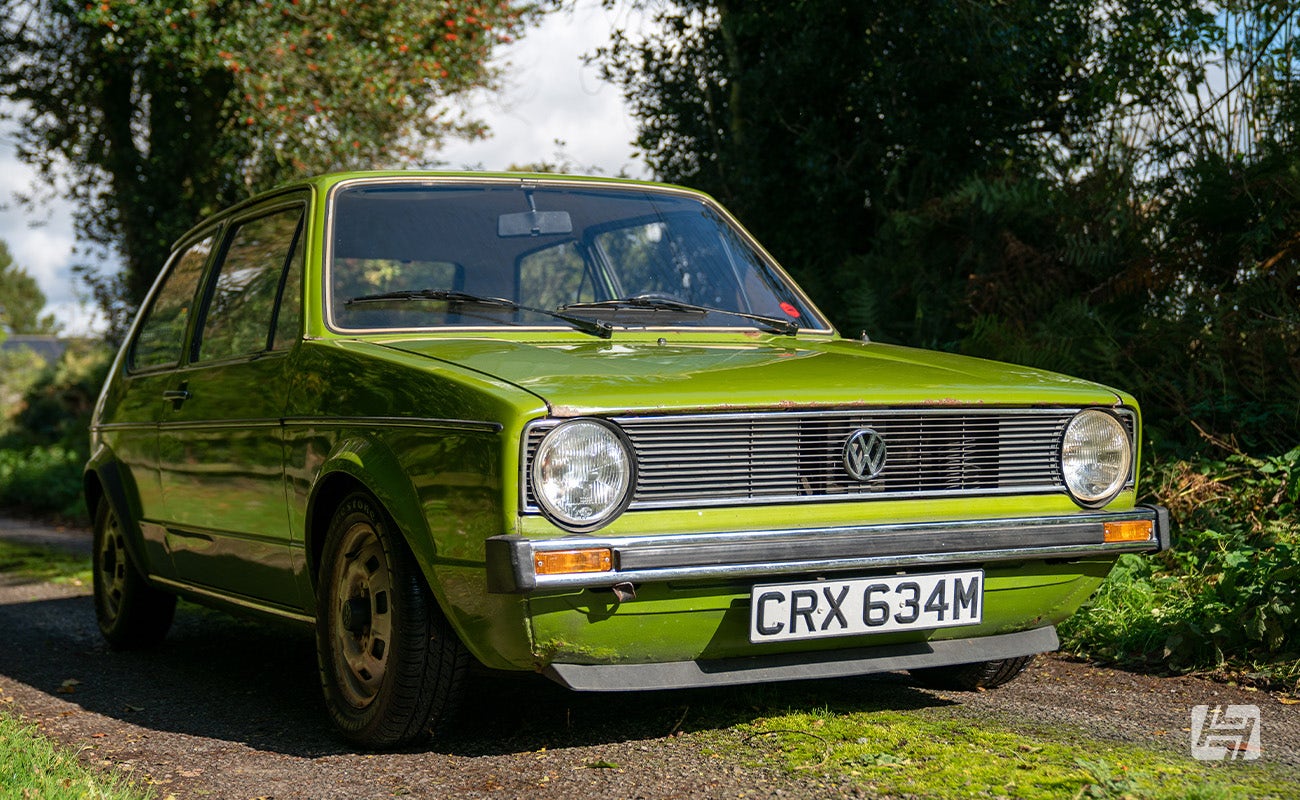 Green 1974 VW Golf Mk1 Swallow Tail