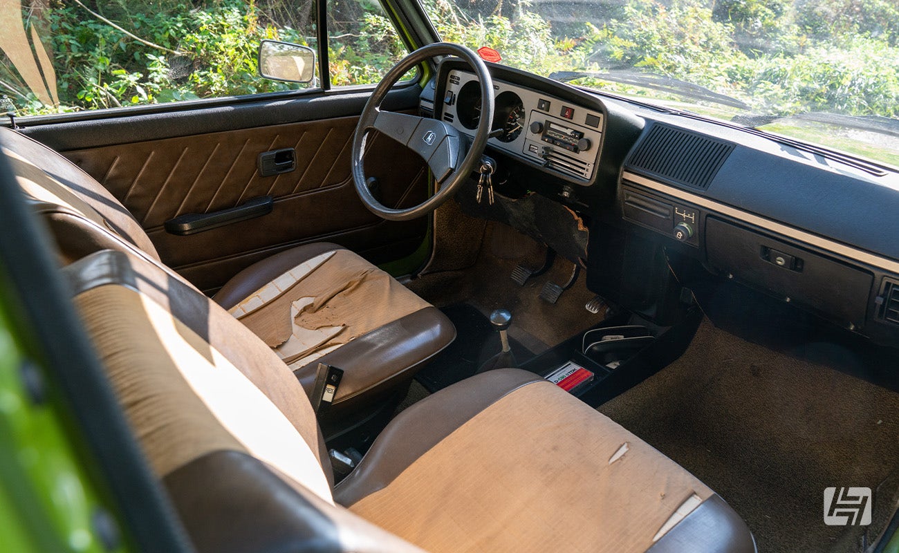 Interior of 1974 VW Golf Mk1 Swallow Tail
