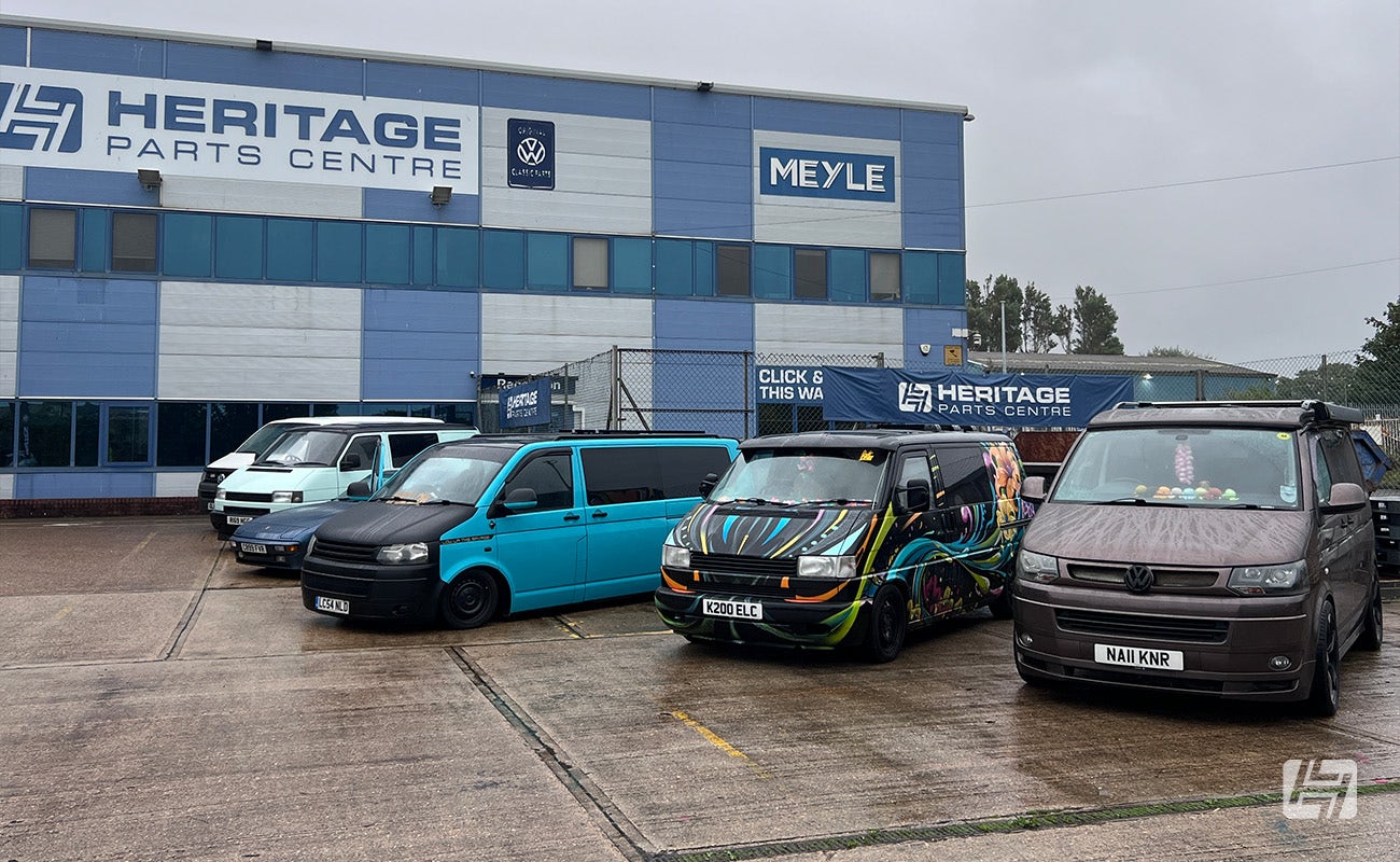 September Heretics Meet 2024, Transporters parked in the yard