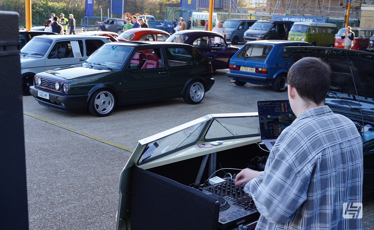Mole and Sons DJing at Heretics April 2025 Meeting at Heritage Parts Centre