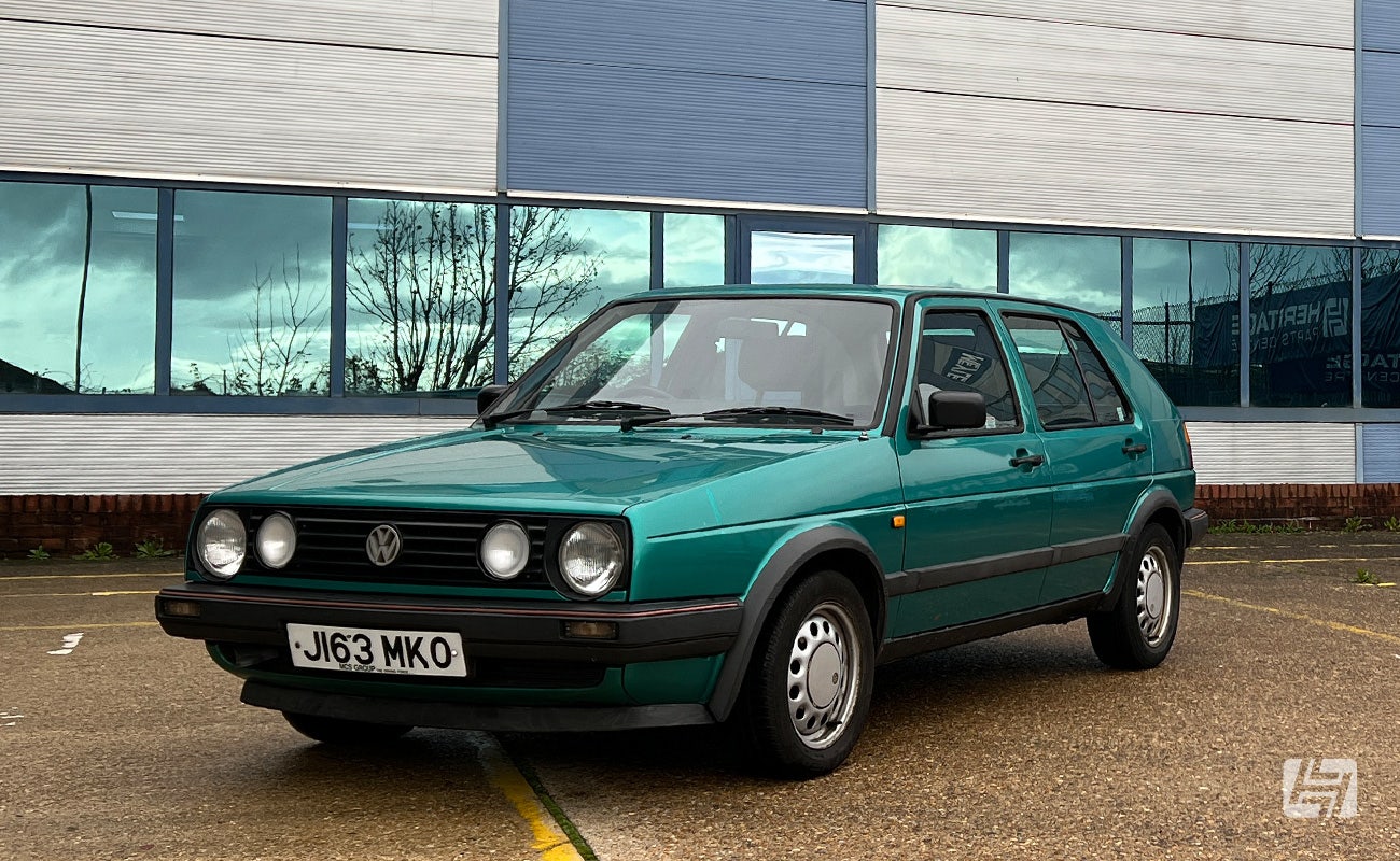Montana green VW Golf Mk2