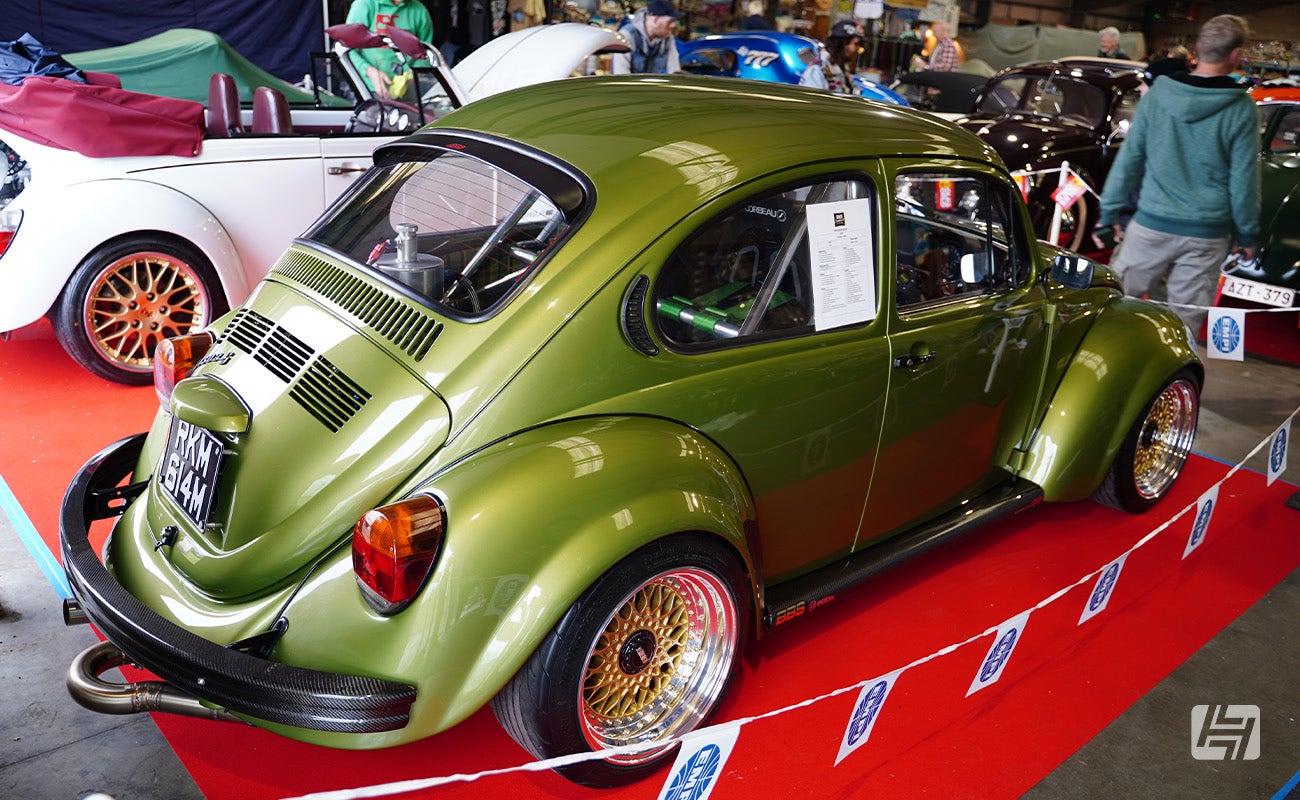 Green 1303 German Look VW Beetle at Volksworld 2025