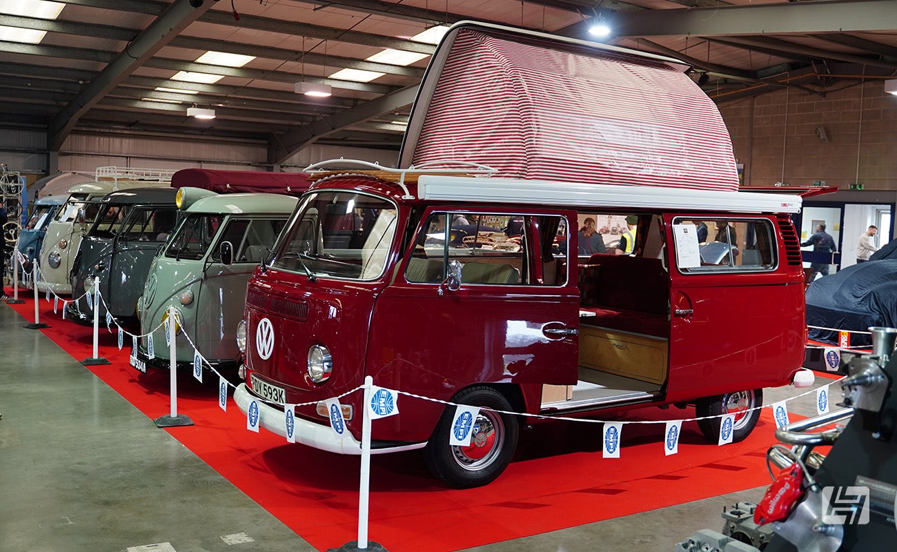 Red VW Type 2 Dormobile at Volksworld 2025