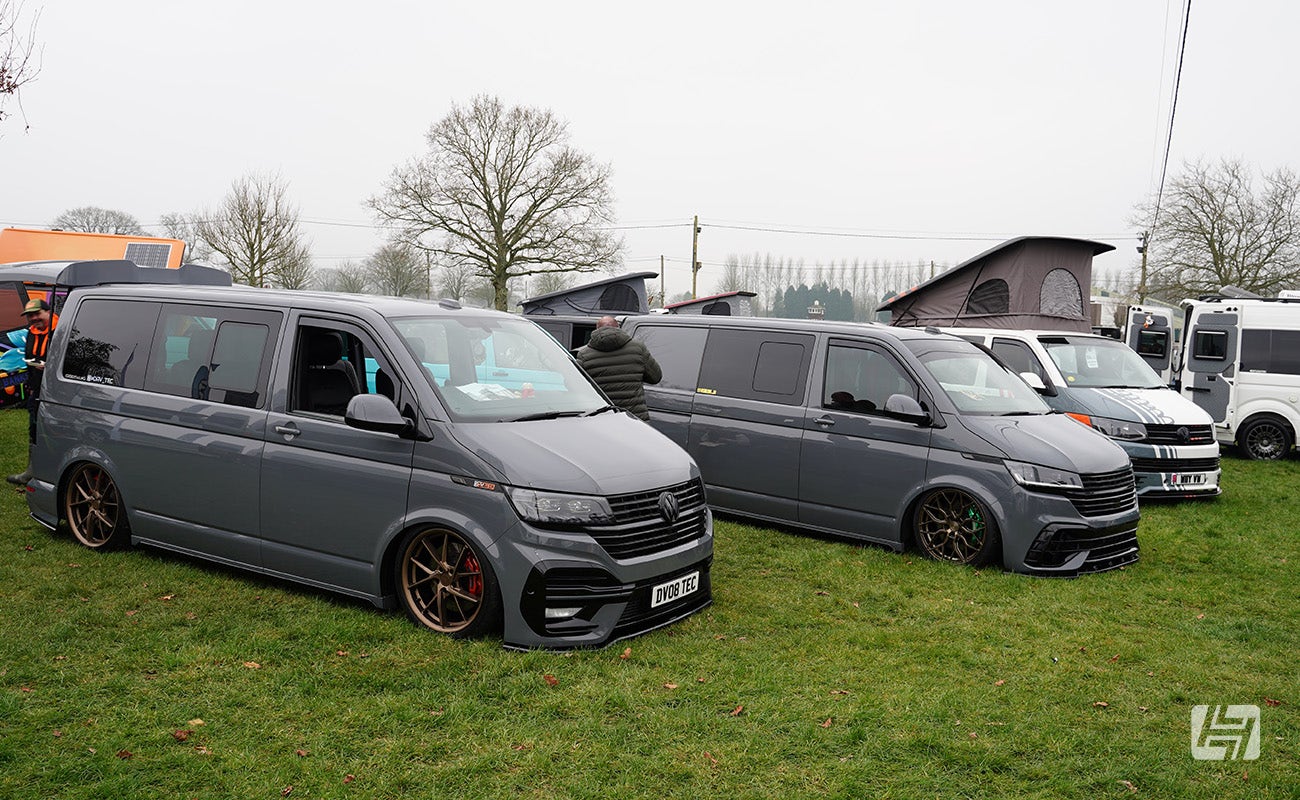 Grey VW T6 display at Volksworld 2025