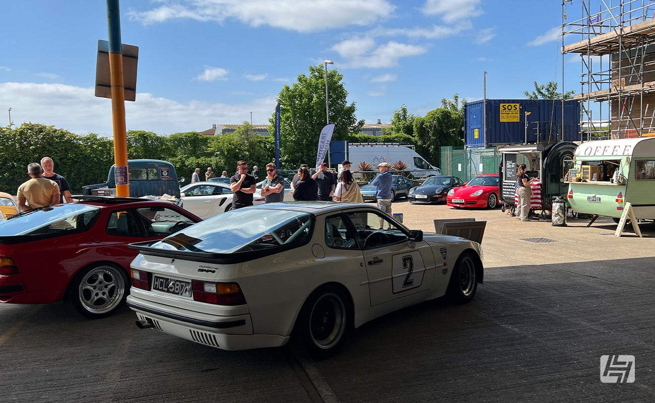 Porsche breakfast meeting at Heritage Parts Centre with Stuttgart South and Legends Drivers Club, May 2025