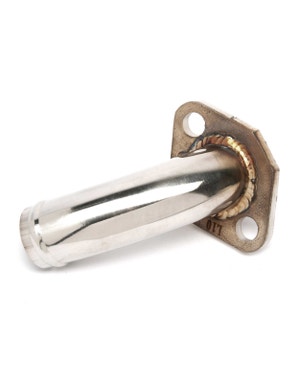 Tubo del refrigerante in metallo in acciaio inox dal lato destro del blocco alla pompa dell'acqua 1.9 e 2.1