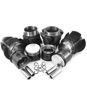 Barrel & piston kit, 1200cc 8/69-12/77, 77mm, Flat Top  fits Beetle,Beetle Cabrio