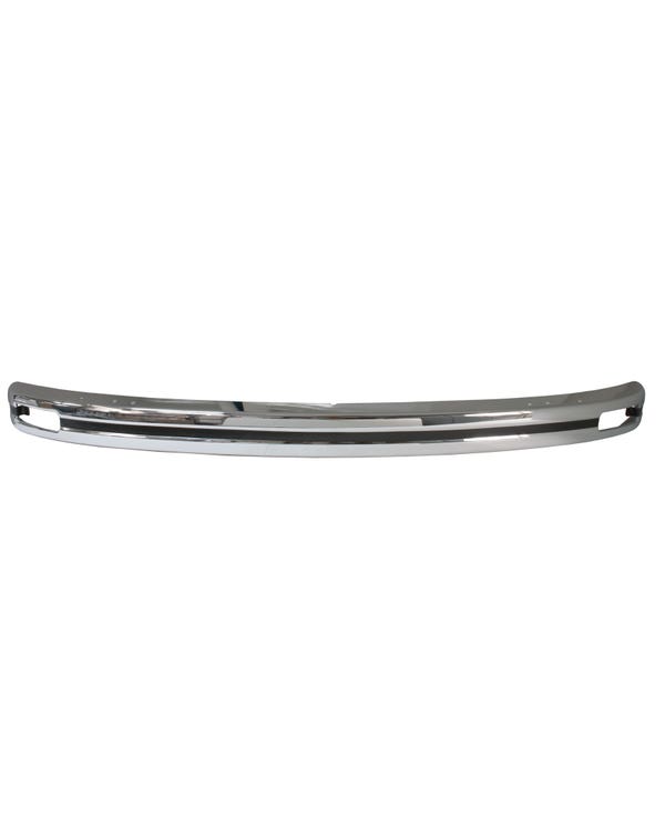 Europa Bumper Heavy Duty Front, Chrome with Indicator Slots  fits Beetle,Beetle Cabrio