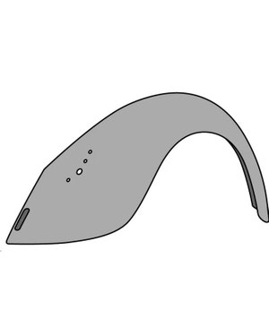 Fender Rear Right 1200cc Zinc Galvanised
