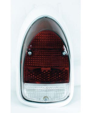 Complete Left Hand Rear Lamp Assembly with Red & Clear Lens  fits Beetle,Beetle Cabrio