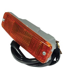 Bumper Mounted Front Turn Signal Assembly with Amber Lens