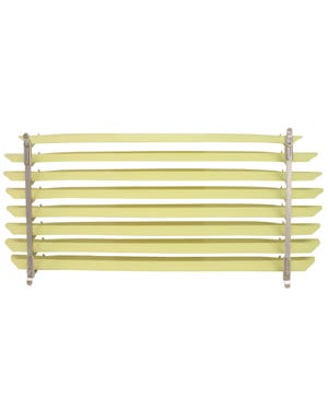 Rear Window Blind with Ivory Color Slats  fits Beetle