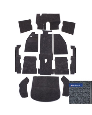 Carpet Set for Left Hand Drive Charcoal fits Beetle