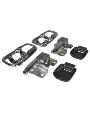 Interior Door Handle Kit, Chrome fits Beetle,Karmann Ghia,Beetle Cabrio,Type 3