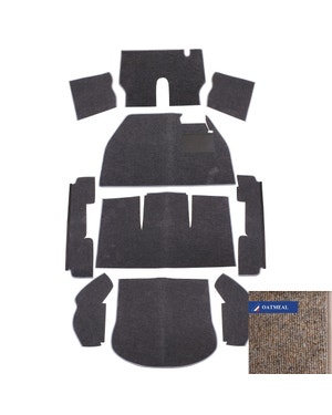 Carpet Set for Right Hand Drive, Oatmeal fits Beetle