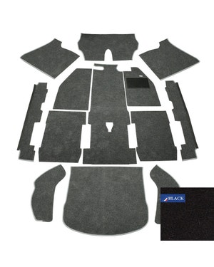 Carpet Set for Right Hand Drive Black 1303  fits Beetle