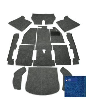 Carpet Set for Right Hand Drive Blue 1303  fits Beetle