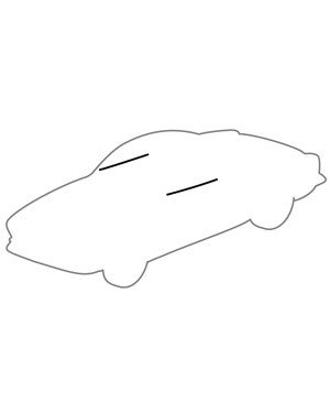 Inner Window Scraper Left or Right fits Karmann Ghia