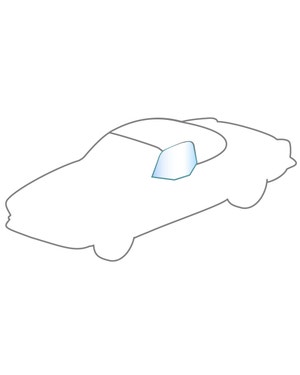 Cristal de puerta transparente izquierda para cabriolet  fits Karmann Ghia