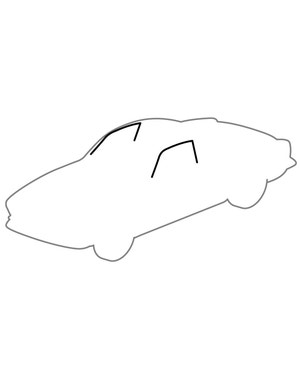 Door Glass Top Seal Pair fits Karmann Ghia
