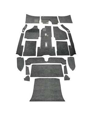 Carpet Set for Left Hand Drive Coupe, Choose Color fits Karmann Ghia