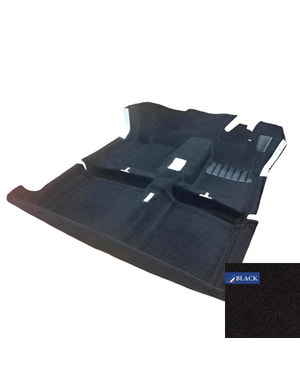 Carpet Set for Right Hand Drive, Black fits Golf Mk1 Cabriolet