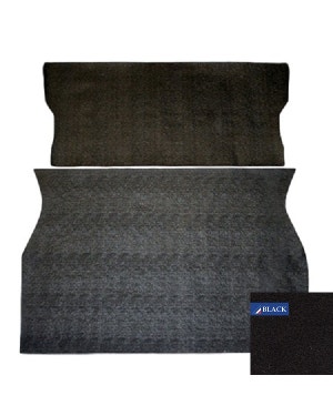 Boot Carpet Mat Kit, Black  fits Golf Mk1 Cabriolet