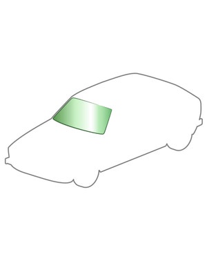 Green windshield  fits Golf Mk1,Golf Mk1 Cabriolet,Caddy Mk1,Jetta