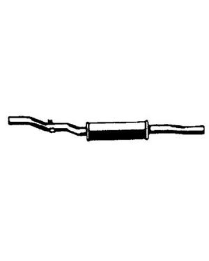 Exhaust Middle muffler for 1.3 fits Golf Mk1,Golf Mk1 Cabriolet,Scirocco,Jetta