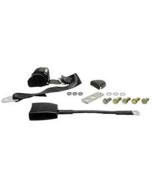 Front Seatbelt Assembly 3 Point Black