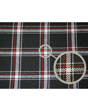 Series 1 GTI Fabric Red Black and White Plaid