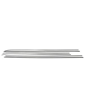Set modanature porte, nero 6pz fits Golf Serie 1,Golf Serie 1 Cabrio