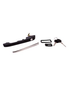 Front Right Locking Door Handle with Keys and Gaskets Black